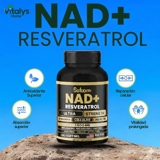 NAD+RESVERATROL| FORMULA ANTIENVEJECIMIENTO CELULAR
