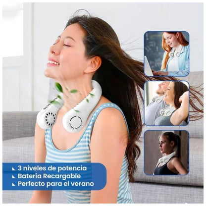 VENTILADOR DE CUELLO PORTATIL RECARGABLE PRO